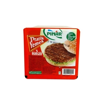 Pınar Pratik Yemek Hazırlanmış Kırmızı Et Karışımı Dana Burger 5 Adet 225 gr ürün resmi