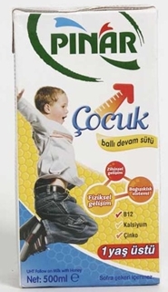 Picture of Pınar UHT Ballı Çocuk Devam Sütü 500 Ml