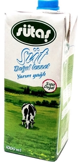 Sütaş Doğal Lezzet Uzun Ömürlü %1,5 Yarım Yağlı Süt 1 lt ürün resmi