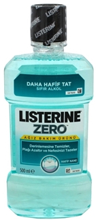 Listerine Zero Ağız Gargarası Daha Hafif Nane Sıfır Alkol 500 Ml ürün resmi
