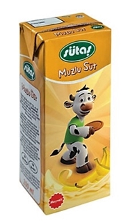 Sütaş Muzlu Süt 200 Ml  ürün resmi