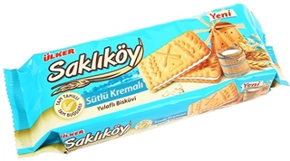 Saklıköy Sütlü Kremalı Bisküvi 100 Gr ürün resmi