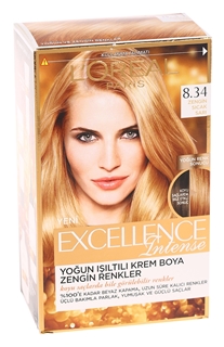 L'Oréal Paris Saç Boyası Zengin Sıcak Sarı 8.34 ürün resmi