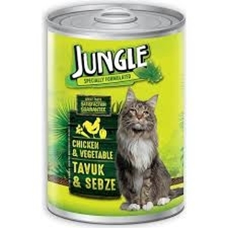 Jungle Kedi Tavuklu Sebzeli Konserve 415 Gr ürün resmi