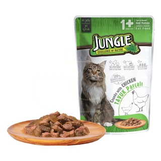 Jungle Pouch Yavru Kedi Maması Tavuk Parçalı 100 Gr ürün resmi