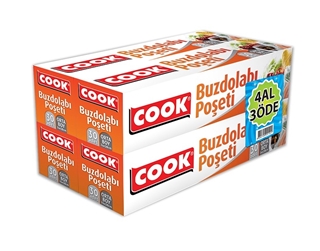Cook Buzdolabı Poşeti 4 Al 3 Öde Büyük Boy ürün resmi