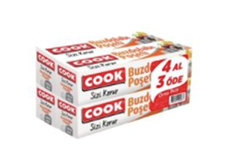 Cook Buzdolabı Poşeti Karma Küçük + Orta 4 Lü ürün resmi