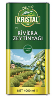 Kristal Riviera Zeytinyağı Teneke Kutu 4 Lt ürün resmi
