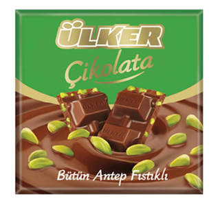 Picture of Ülker Çikolata Kare Antep Fıstıklı 65 Gr