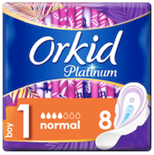 Orkid Platinum Hijyenik Ped Normal Tekli Paket 8'li ürün resmi
