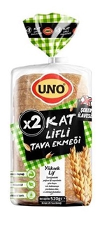 Uno İki Kat Tahıllı Tava Ekmek 550 Gr ürün resmi
