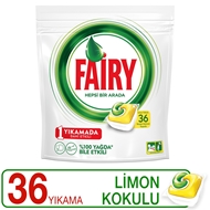 Picture of Fairy Hepsi Bir Arada Bulaşık Makinesi Deterjanı Kapsülü Limon Kokulu 36 Yıkama