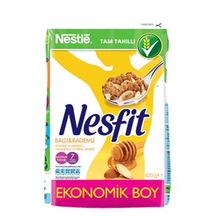 Nestle Nesfit 400 Gr Ballı & Bademli Tam Buğday Ve Pirinç Gevreği ürün resmi